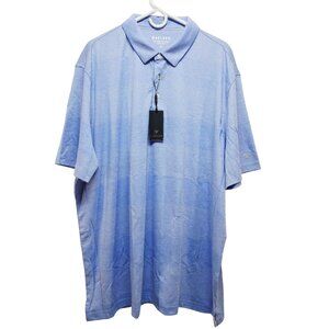 Maelreg Performance Polo Shirt Size 3XL Light Blue Short Sleeve Collared Shirt